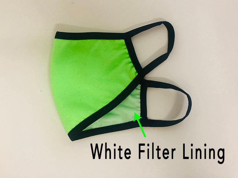 Neon Green Cotton Face Mask