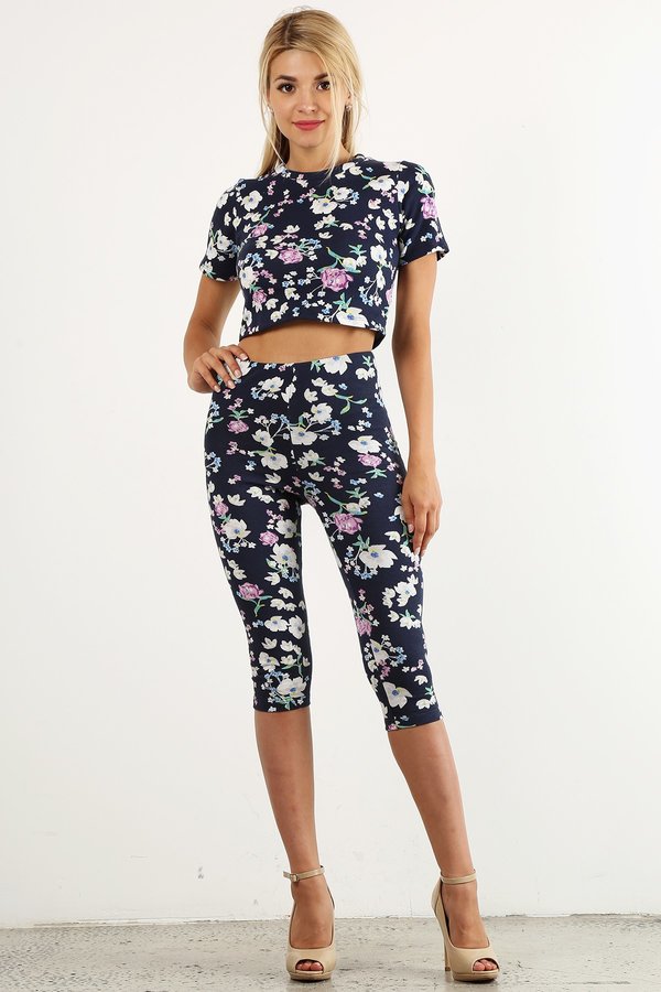 Floral Capri Style #2003C (6pc)