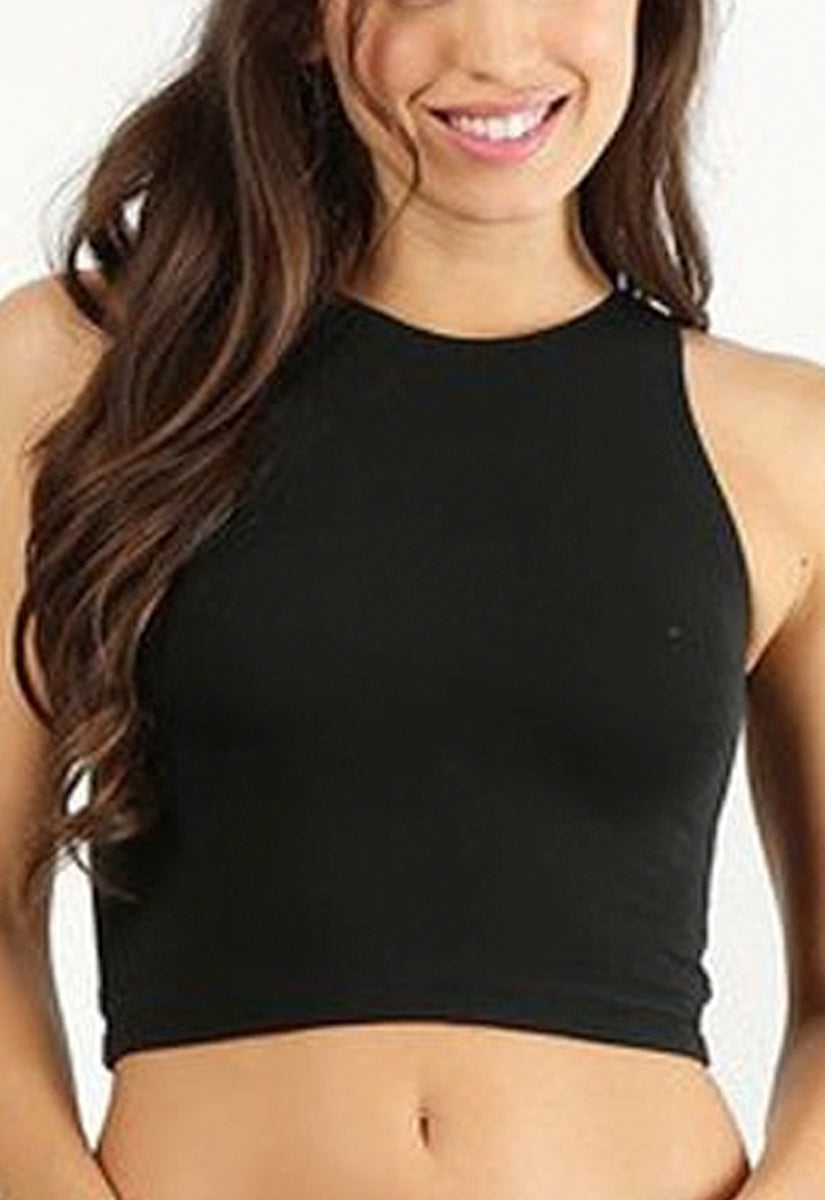 Sleeveless Crop Top- Cotton Lycra