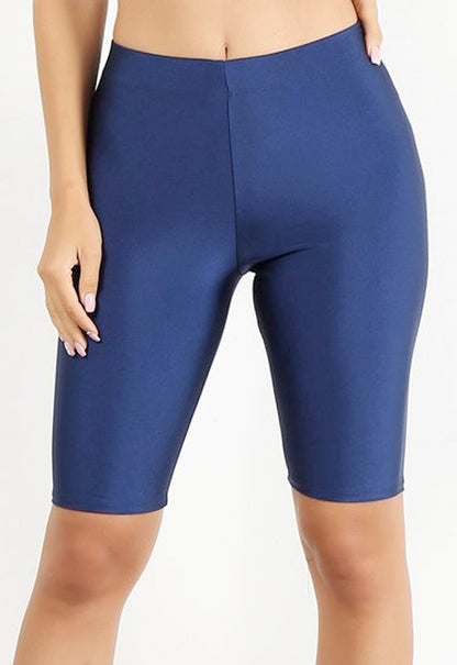 Shiny Biker Short-Tricot