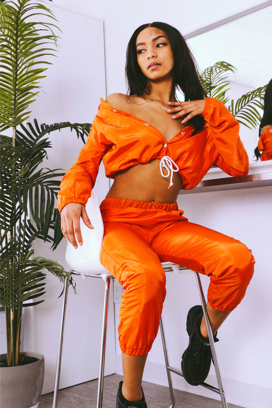 Deep Orange Wind Breaker Set