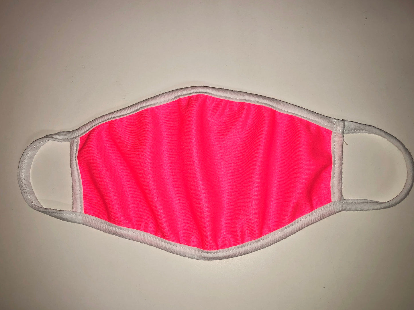 Shiny Neon Pink Face Mask