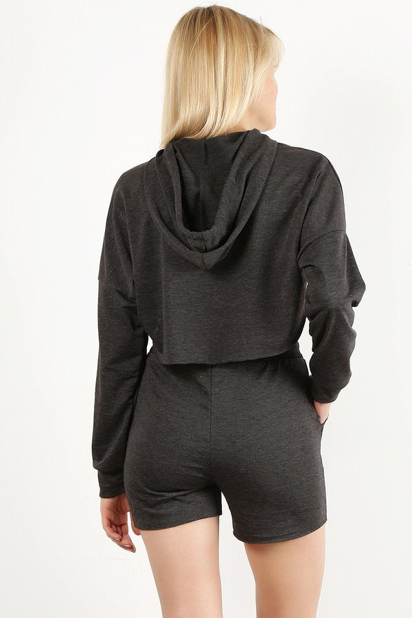 Open Chest Hoodie Set-8 Colors