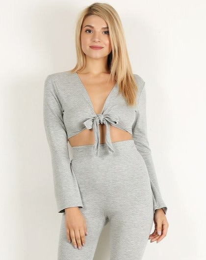 Flare Sleeve Top- Cotton Lycra