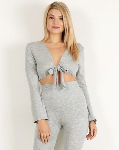 Flare Sleeve Top- Cotton Lycra